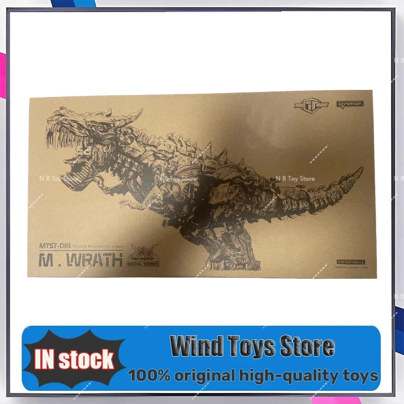 【IN STOCK】Transformation G-CREATION Grimlock MTST-01B MTST01B WRATH Dinosaur Statue Level Painting Action Figure