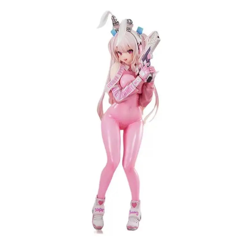 Premium Version Superbunny Action Figures Cute Pink Cute Girl Anime Model Collection Desktop Ornament Fashion Trend Gift