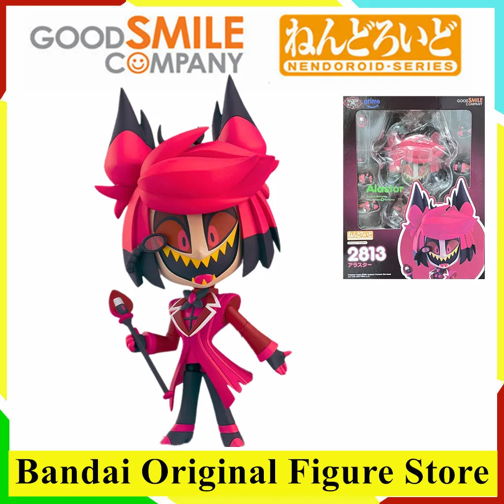 BANDAI Original Store Hazbin Hotel Alastor 2813 Action Figure Toys PVC Model Collection Animation Figurine Doll Gift