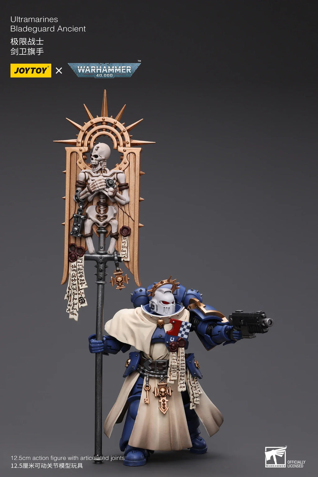 JOYTOY Warhammer 40K 1/18 Scale Ultramarines Bladeguard Ancient Action Figure Model Toys For Collection