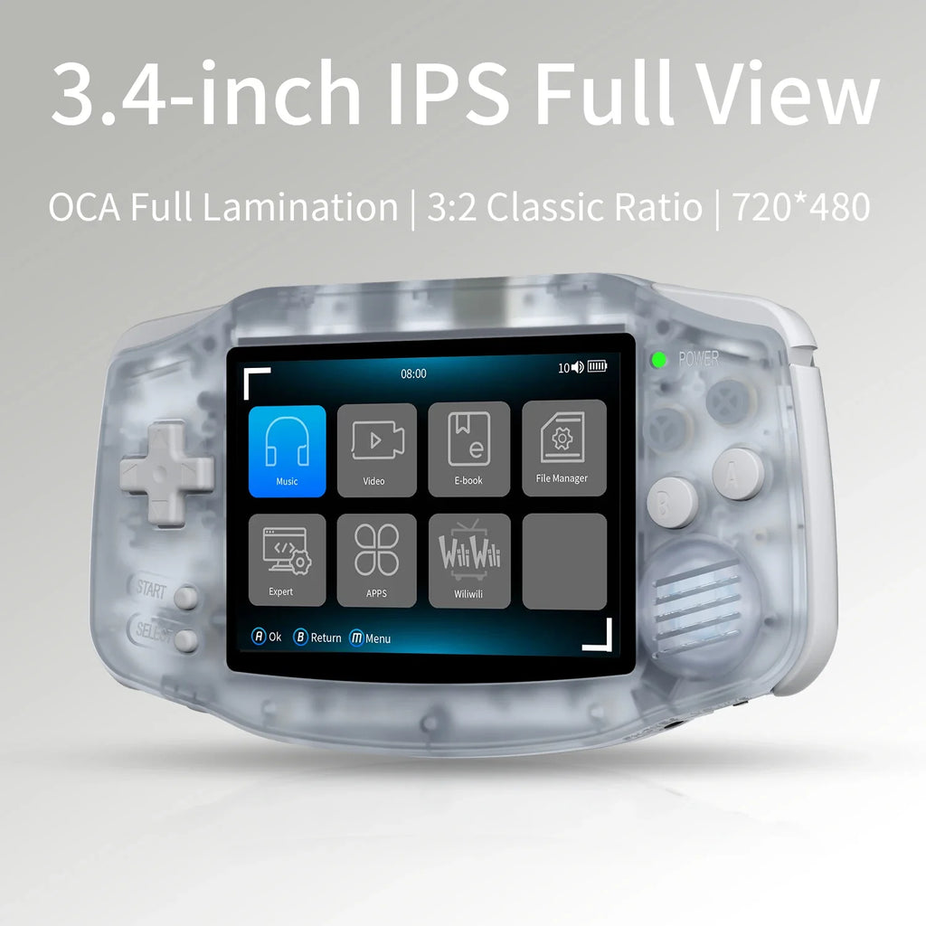 ANBERNIC RG34XX RG 34XX Handheld Game Console Video Games Players 3.4-inch IPS Screen Linux 64-bit System HD TV 5G WiFi PSP Gift