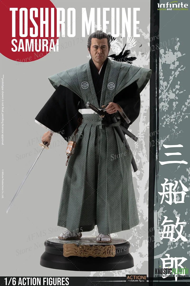 Infinite Statue X Kaustic Plastik 1/6 Scale Collectible Figure Toshiro Mifune Samurai Ronin 12" Men Soldier Action Figure Model