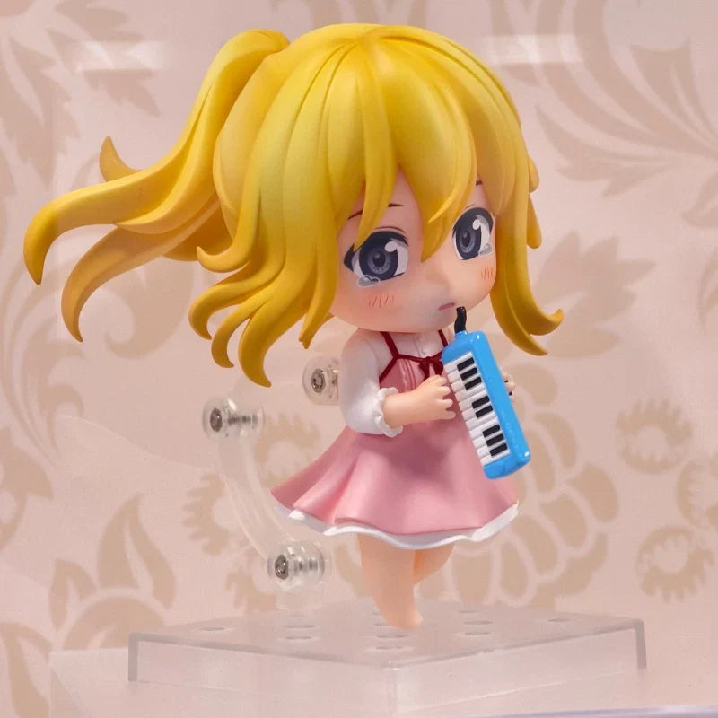 In Stock Genuine《Your Lie In April》Qset Arima Kousei Miyazono Kaori Q-Version Model Figures Toys Collectible Ornaments Gifts