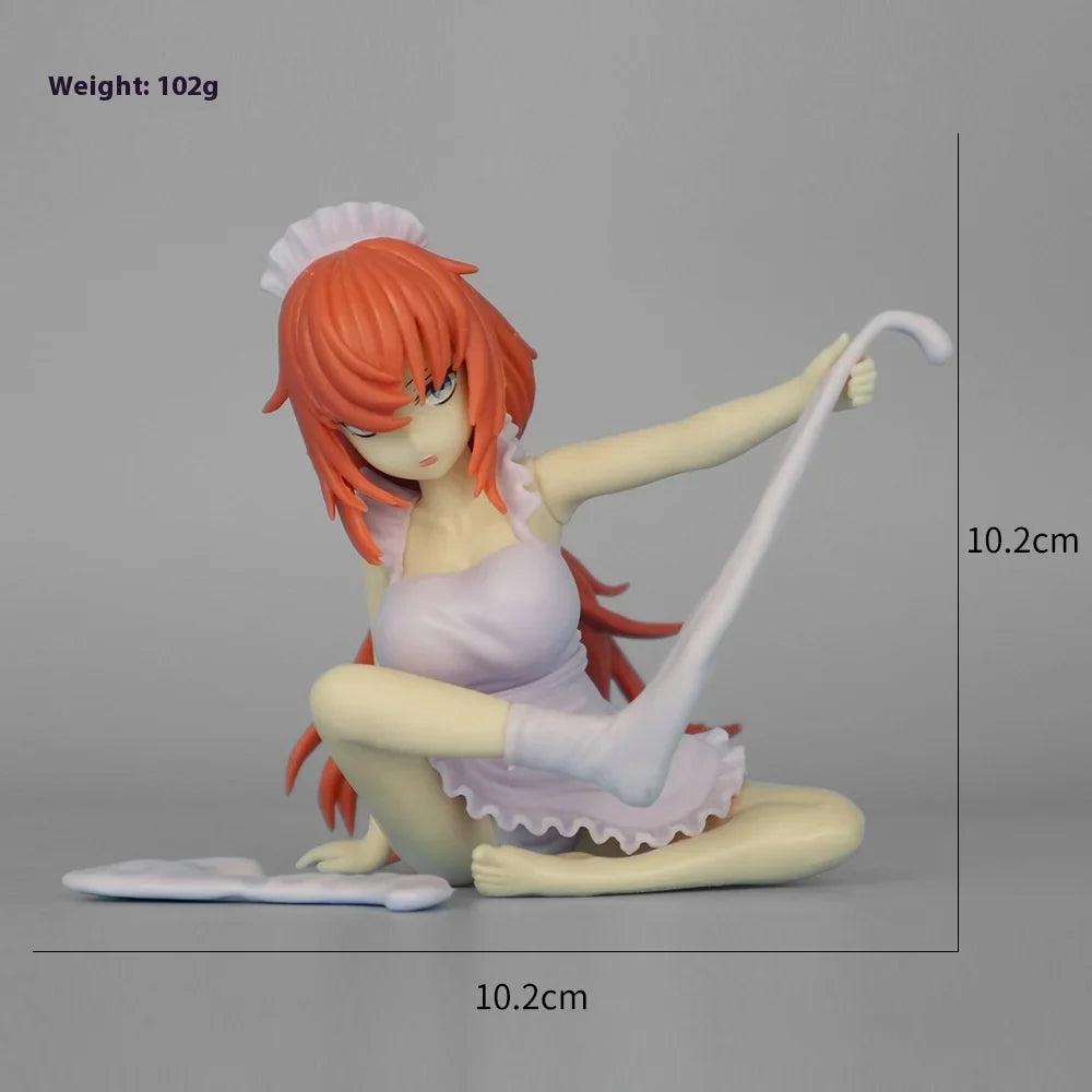 Brain Hole Student Council Michinoku Komaro 10.2cm School Uniform Sitting Pose Anime Figure Statue Desktop Decoration Gift