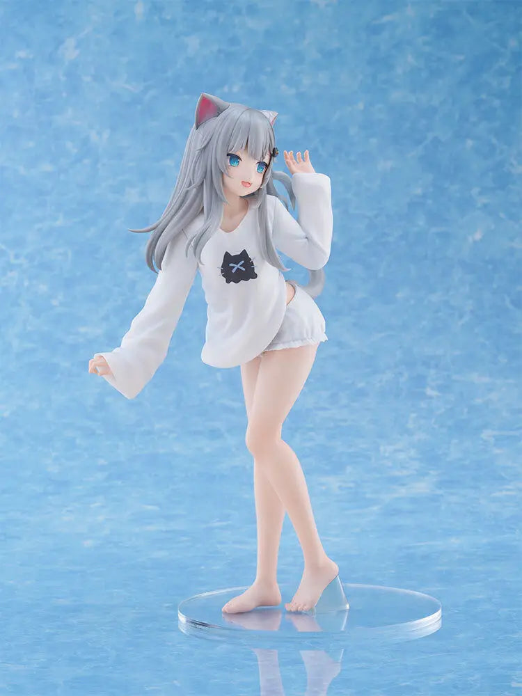 20cm Nachoneko Channel Anime Girl Figure Nachoneko Hennyano Action Figure Cute Cat Kanako Figurine Collectible Model Doll Toys