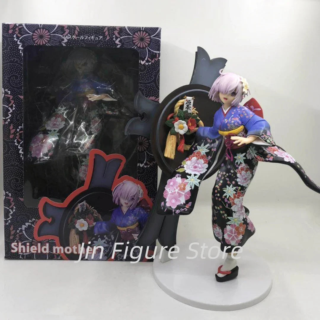 27cm Fate Grand Order Mash Kyrielight New Year Ver. Game Girl Figure Model Statue Boy Collection Desktop Decoration Ornament Toy