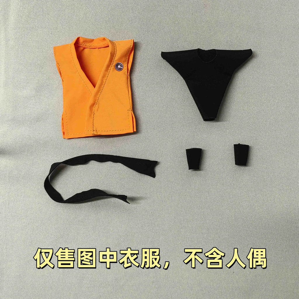 For Dragon Ball Clothes Series Figures Goku Daoist Robe Orange Uniforms Training Suit Goku Clothes Accessories Shf Toy No Figure