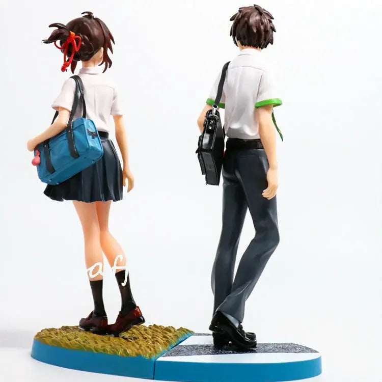 22cm Your Name Anime Figure Tachibana Taki/Miyamizu Mitsuha Action Figure Hodaka Morishima/Hina Amano Figurine Model Doll Toys