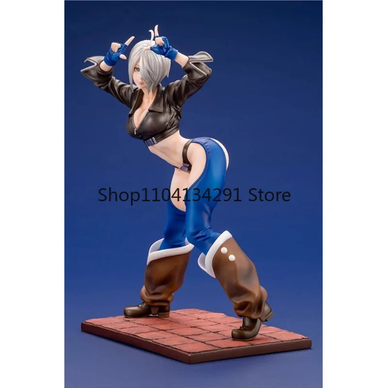 KOTOBUKIYA Original THEKINGO FFIGHTERS 2001 Anime Figure SNK Beauty Statue Angel Action Figure Toys for Kids Gift