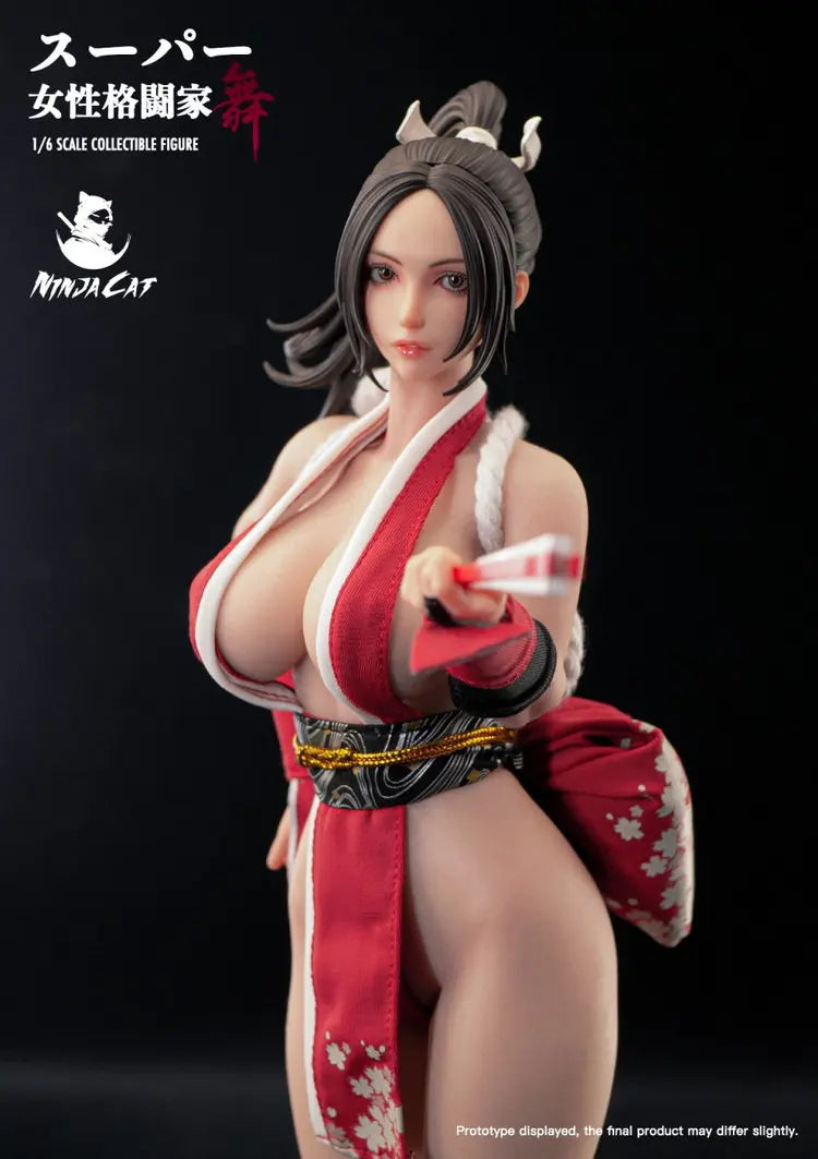 Meistverkauftes Original Spielzeug Ninja Katze 1/6 N001 Krieger Mai Shiranui auf Lager Anime Figur Modell Spielzeug Geschenk Kollektion