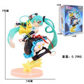 19CM BANDAI Hatsune Miku Figure Co-branded Rody Piapro Characters Artist Master Piece Scene Model Toy Doll Aciton Figure PVC