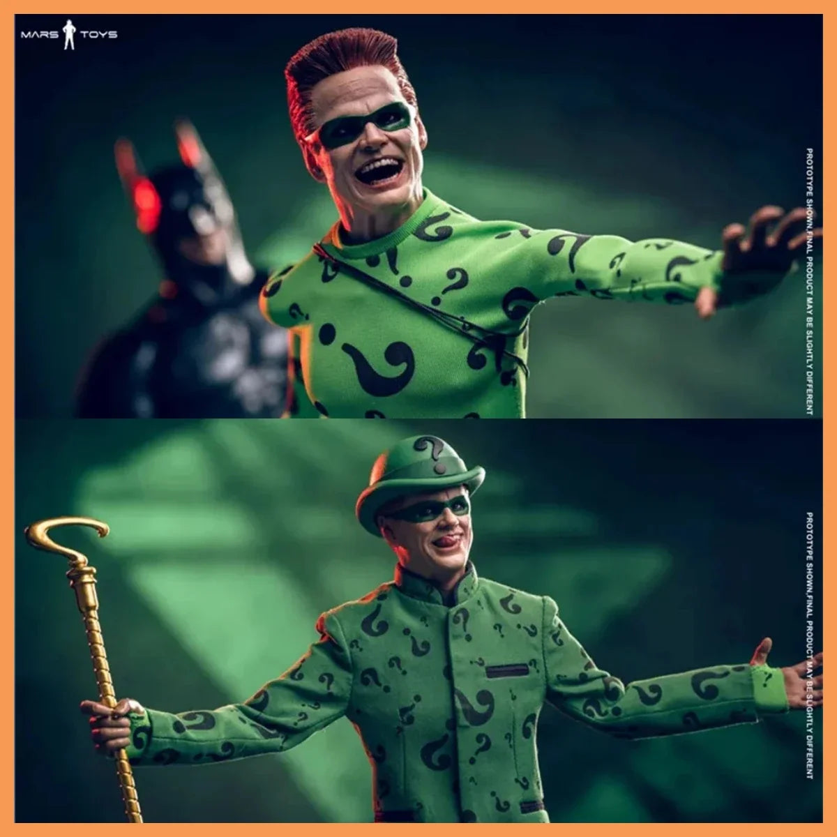 Mars Toys MAT015 1/6 Scale Classic Film Male Characters Jim Carrey Double Headed Sculpture Full Set 12' Action Figure Model