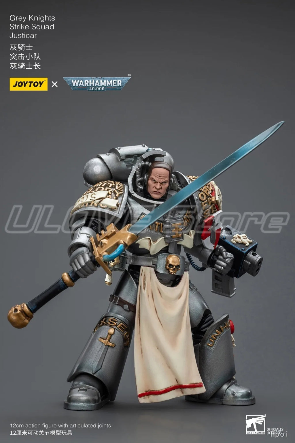 In Stock Original JOYTOY Warhammer 40K Grey KnightsStrike SquadJusticar 1/18 Action Figure Model Toys Gift