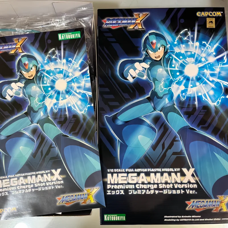 Original Megaman X 1/12 Scale Rockman Series Full Action Plastic Model Kit Kp628 Premium Charge Shot Version Kp629 Children Toy