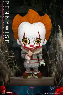 In Stock 100% Original Hottoys Cosbaby Pennywise It Movie Character Model Collection Artwork Q Version Doll Christmas Gifts Toys
