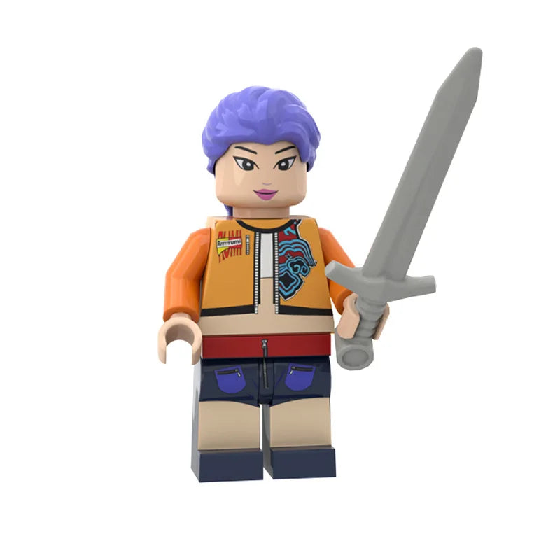 New Kpop Demon Hunters Boys And Girls Group Action Figure Doll Model for Children's Parties Gatherings Educational Toys