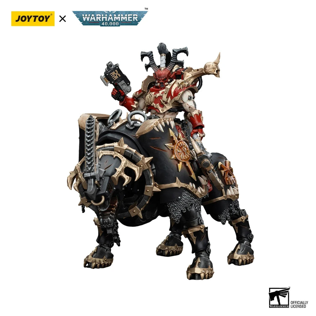 JOYTOY Warhammer 40K 1/18 Action Figure World Eaters Lord Invocatus Anime figures Toys Model