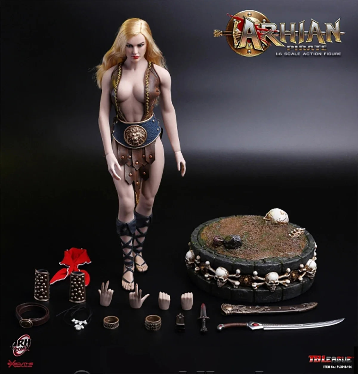 TBLeague PHICEN PL2018-114 1/6 Arhian Pirate 12'' Female Soldier Action Figure Full Set Collectible Model Toys Gift