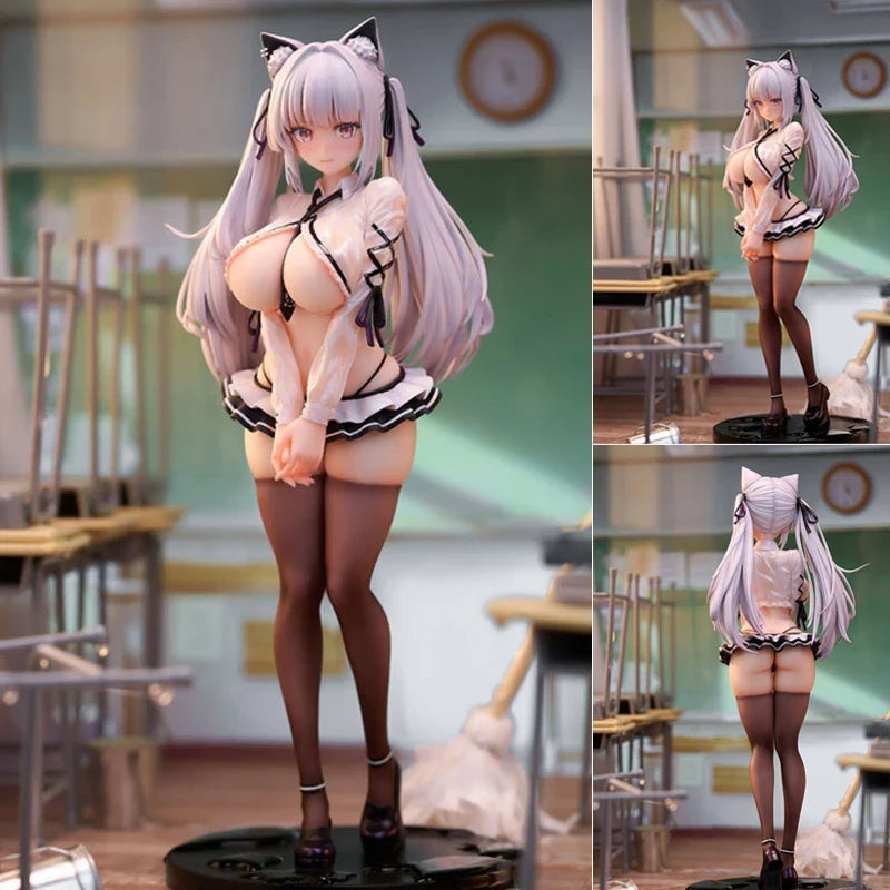 26cm SIKI ANIM Alvina chan Wet Sexy Anime Figure Wine Waiter Girl Cynthia/Ensoutoys Dongtan Action Figure Adult Model Doll Toys