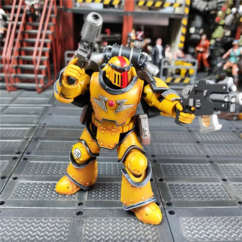 【In Stock】JOYTOY Warhammer 40K Horus Heresy Imperial Fists MKIII Legion Marauder Squad 3.75 Movable Soldiers 1/18 Action Figur