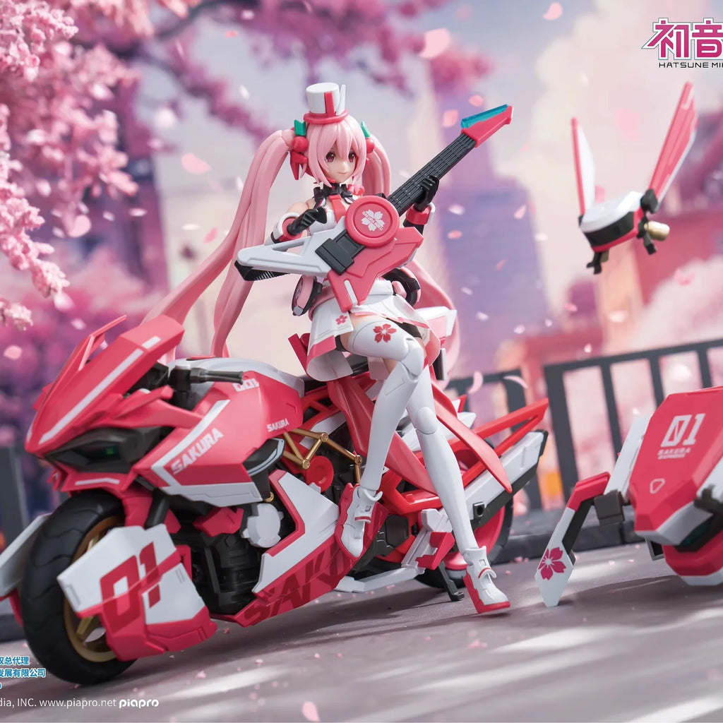 Hatsune Miku Assembly Model Pink Miku Action Figures Cherry Original Soskill 68001 Anime Girl Doll Customized Toy Gifts
