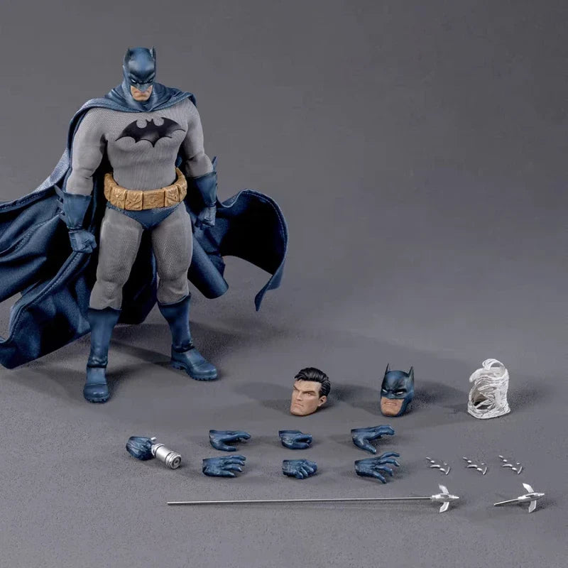 New Genuine Gong Dc Silence Batman Cloth Outfit Action Figures Batman Anime Figure 3d Batman Collectible Movable Model Toy Gift