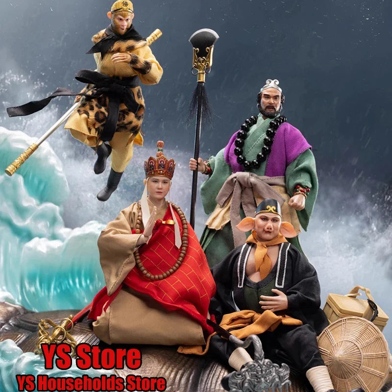 HAOYUTOYS 1/12 H22054 Tan Sanzang H22055 Wu Kong H22056 Ba Jie H22057 Wu Jing H22058 White Dragon Horse Myth West to The Journey