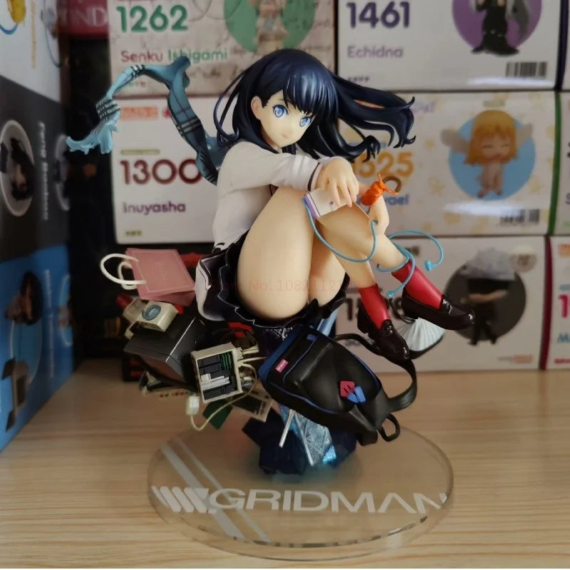 Hot 18cm Ssss Gridman Anime Figure Takarada Rikka Statue Pvc Gk Statue Figurine Model Doll Collection Room Decora Desk Gift Toys