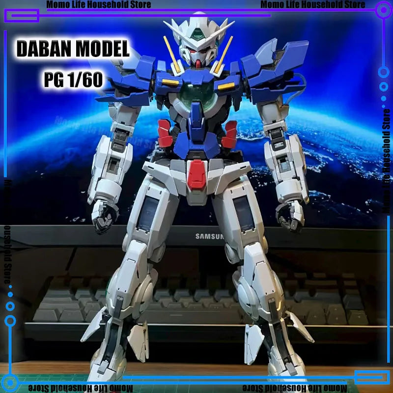 In Stock DABAN PG 1/60 GN 001 Exia Assembly Model Kits Plastic skeleton Kits Anime Action Figure Robot Plastic Model Gifts Toys