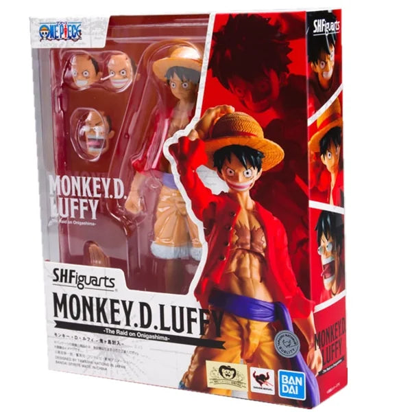 Bandai Original In Stock One Piece Shf Series Luffy Zoro Sanji Law Kaidou Yamato Nami Sabo Kidd Action Figure Pvc Model Toy Gift