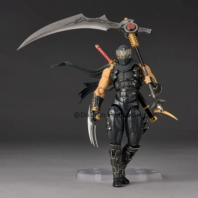 Revoltech Ninja Gaiden RYU HAYABUSA Action Figure Kaiyodo Amazing Yamaguchi Razor’s Edge Figurine 17cm PVC Collection Model Toys