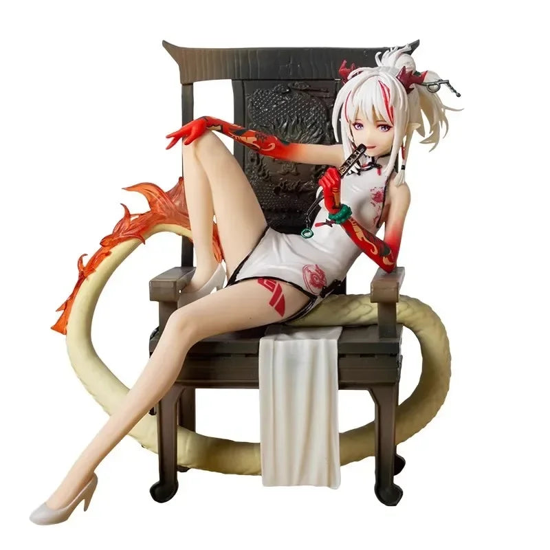 17cm Arknights Game Figures Nian Peripheral Beautiful Girl Collection Ornament PVC Model Satute Action Figure Christma Gift Toys