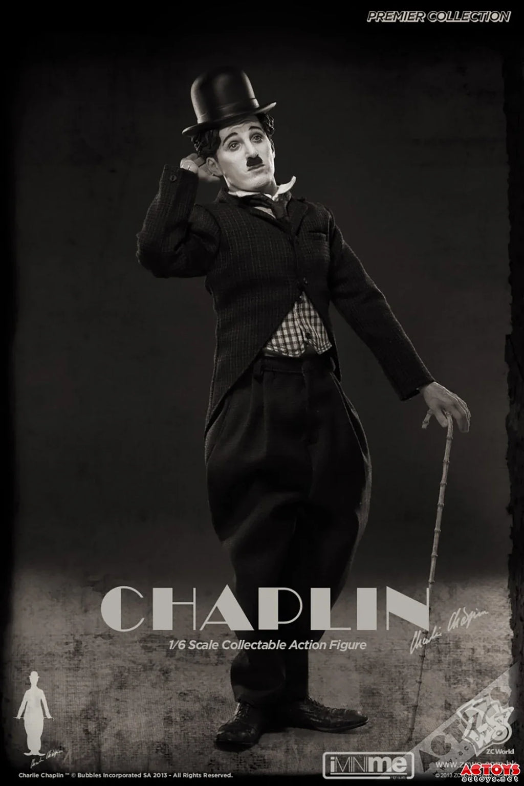 Original  ZCWO 1/6Charlie Chaplin Comedy Master Classic Character collection level Action doll Figure Model Toys 12 inches