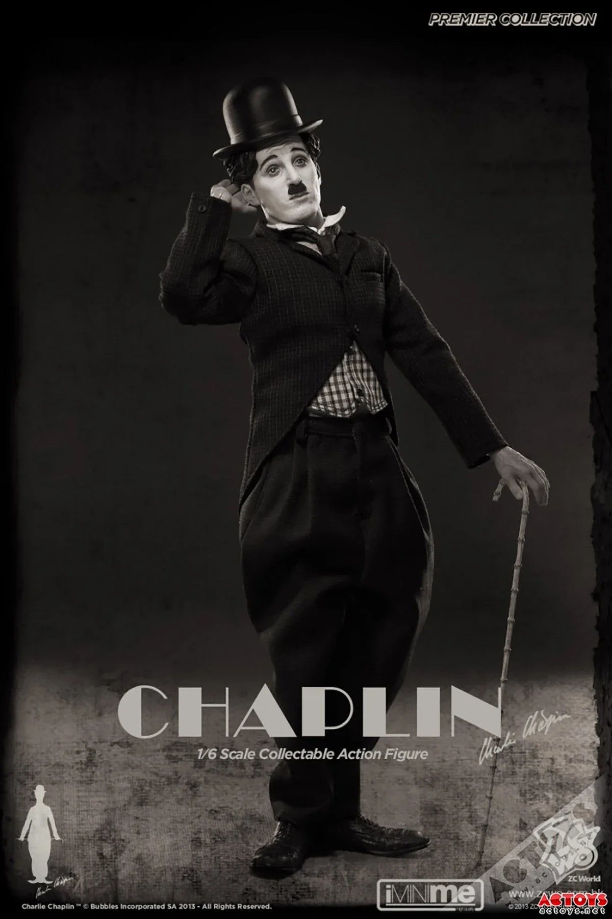 Original  ZCWO 1/6Charlie Chaplin Comedy Master Classic Character collection level Action doll Figure Model Toys 12 inches