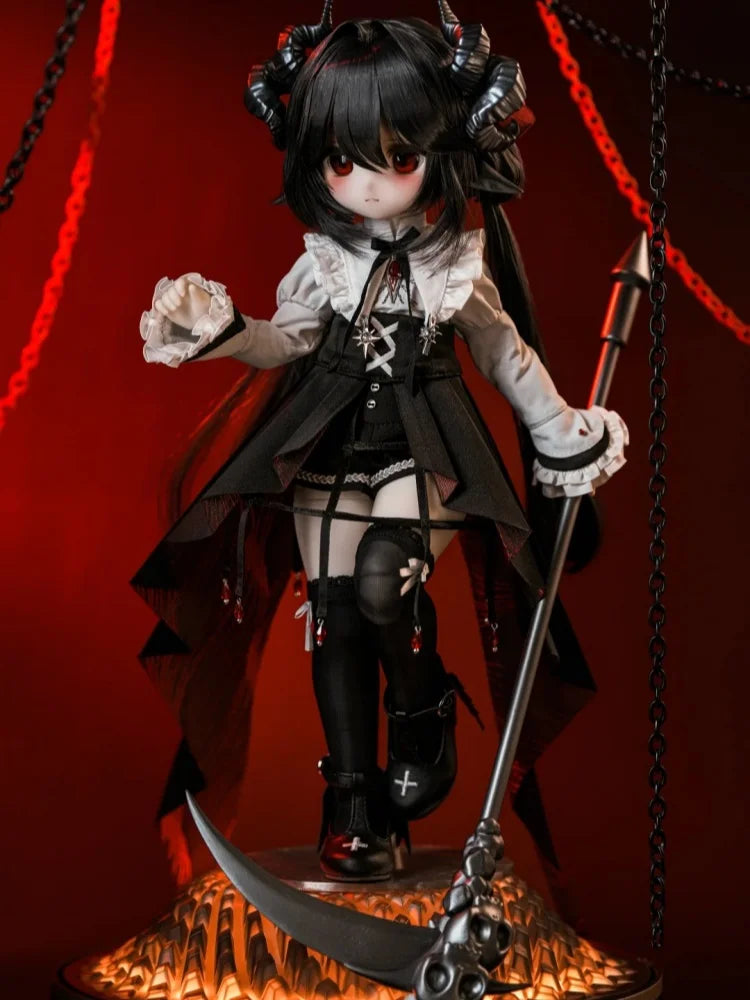 5th Anniversary New Tinyfox 1/6 Bjd Movable Joint Ball Dark God Grafa Full Set Of Bagged Face Articulated Action Figure Toys
