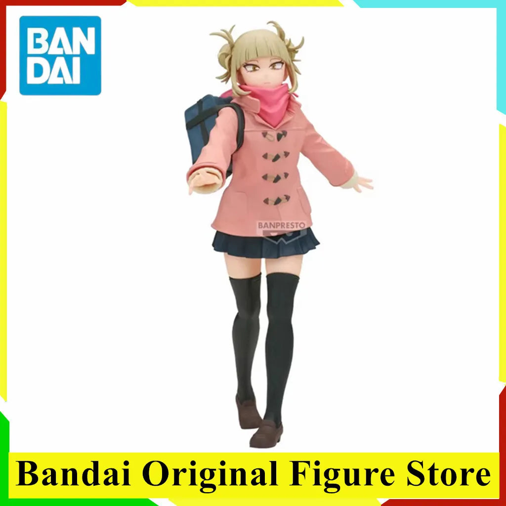 Original BANDAI GLITTER&GLAMOURS HIMIKO TOGA Action Figure My Hero Academia PVC Model Collection Doll Gift