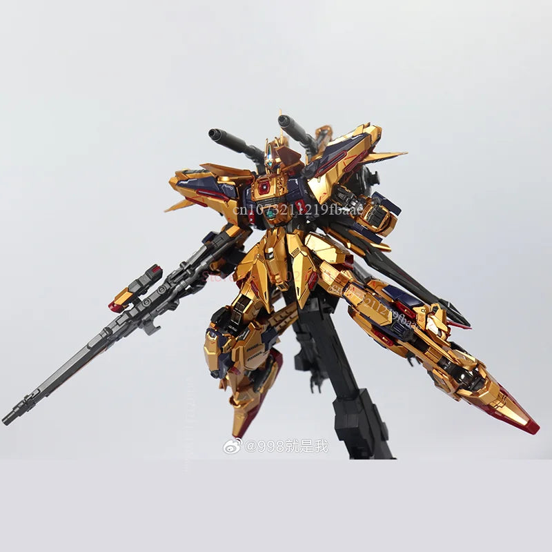 SHENMA Model Hyaku Shiki Kai MG 1/100 Golden Fighter Full Armor FA Toy Assembly Model Kit Action Figures Plastic Model Kits Gift