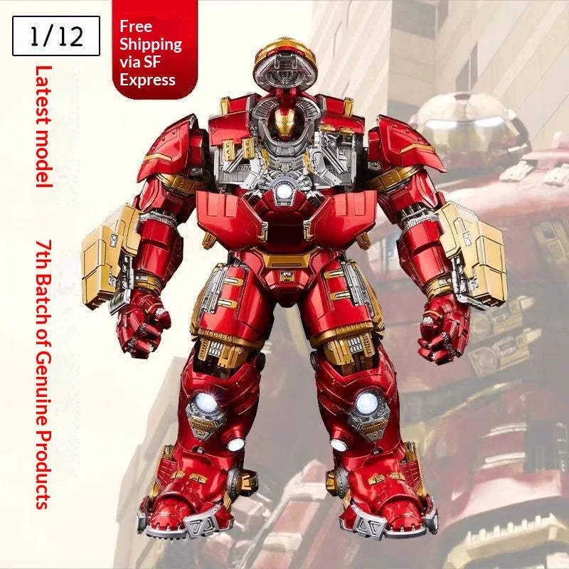 Marvel Alloy Anti-Hulk Armor Cs 1/12 Iron Man Mk44 Mecha Action Figure Collectible Model Toy In Stock For Kids And Adults