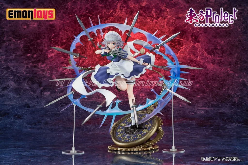 In Stock Original Emontoys Touhou Project Izayoi Sakuya 1/7 Gift Collection Model Anime Figure