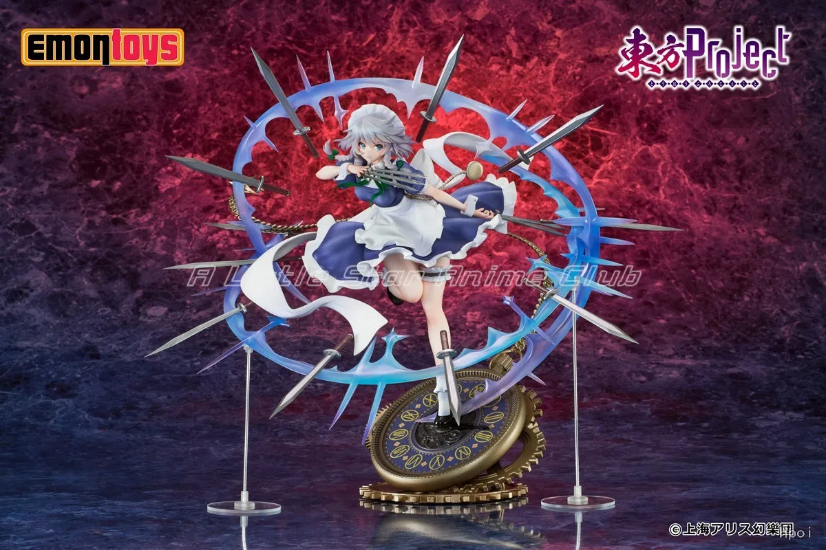 In Stock Original Emontoys Touhou Project Izayoi Sakuya 1/7 Gift Collection Model Anime Figure