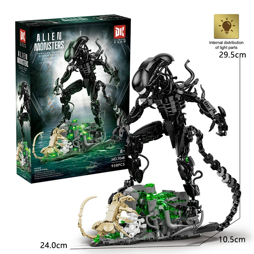 Xenomorph&The Predators Toy Lega Building Blocks Alien vs. Predator figure The Yautja&Alien Character Model Toys for Gifts