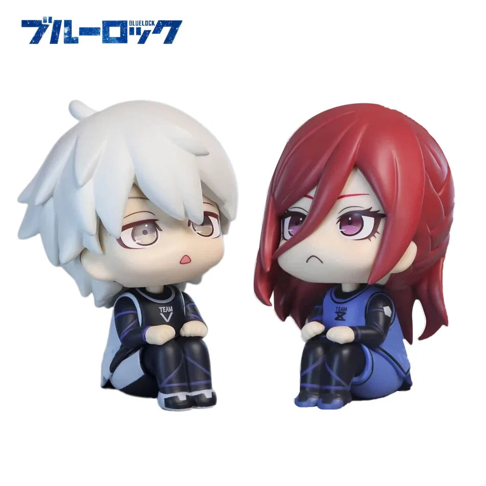 BLUE LOCK Action Figures Isagi Yoichi Bachira Meguru Anime Figure Kawaii Q Version Figurine Model Kids Toys Doll Gifts