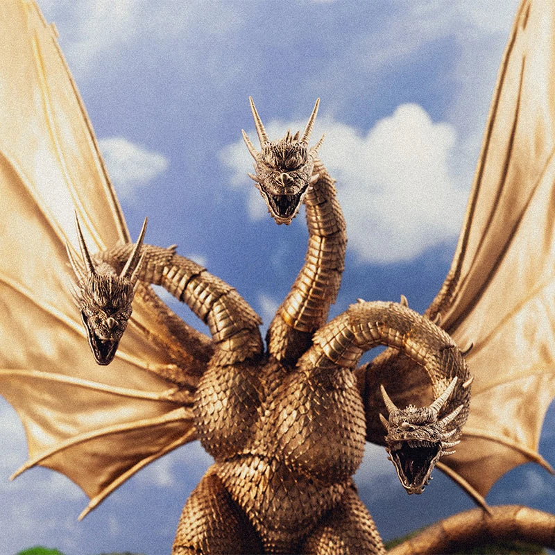 HIYA Exquisite Basic Series Godzilla vs King ghidorah 1991 King ghidorah Action Figures,collection Gift for Adult