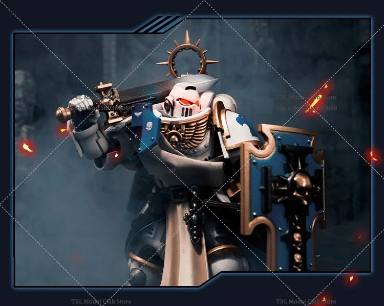 JOYTOY Warhammer 40k 1/18 Space Marines White Consuls Captain Messintus Clothes Cloak For 3.75inch Soldier Action Figure Model