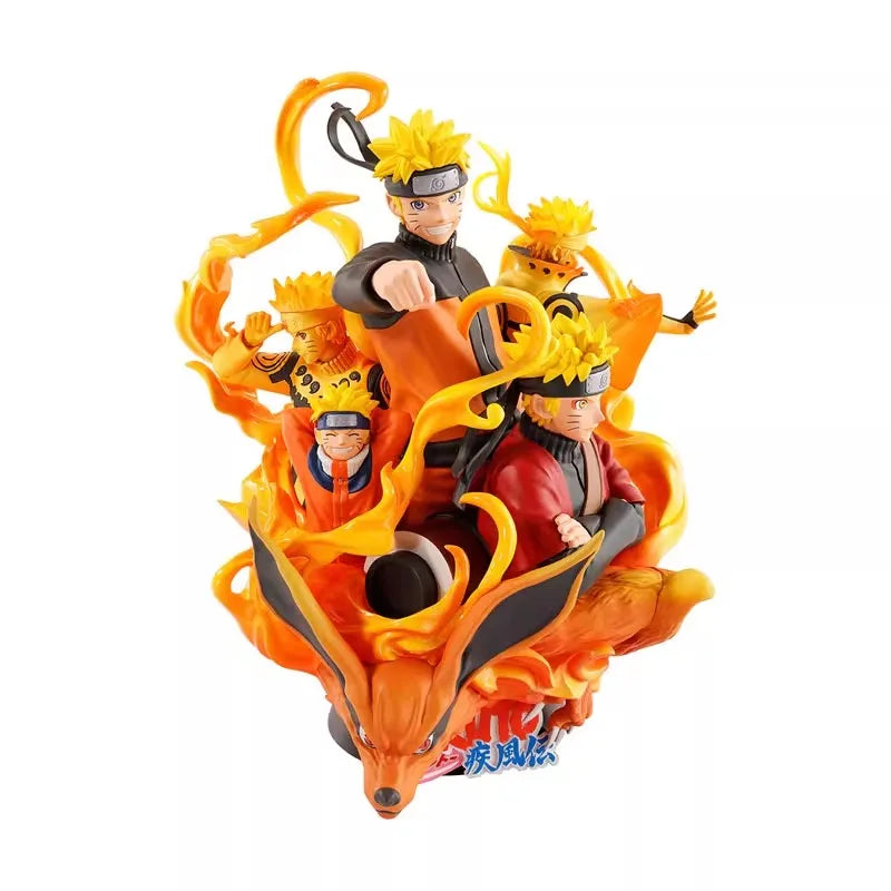 Mega House Genuine Petitrama NARUTO Anime Figure Uzumaki Naruto Action Toys for Boys Girls Kids Christmas Gift Collectible Model