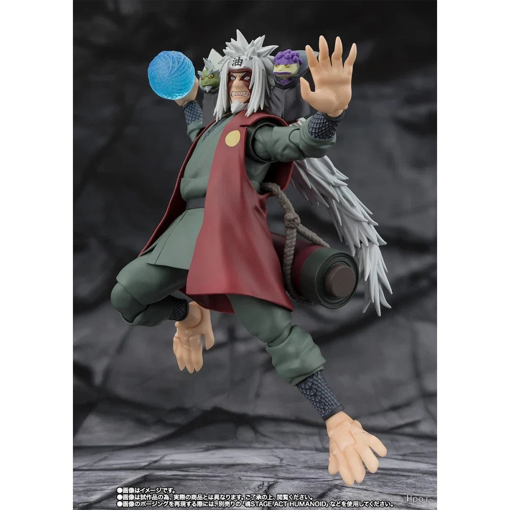 100% Authentic In Stock Original Bandai S.H.Figuarts Shf Naruto Shippuden Jiraiya Anime Action Figure Collection Model Toy