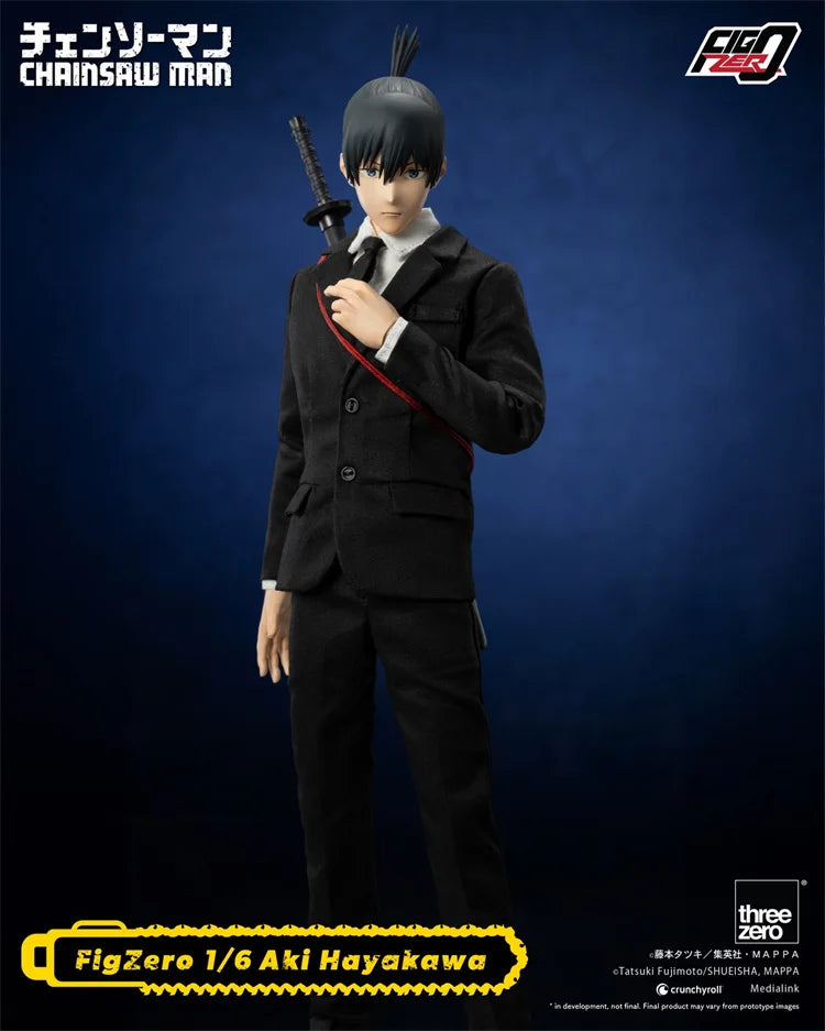 In Stock Threezer 3Z04670M0 1/6 Scale Male Soldier Chainsaw Man Hayakawa Aki Gun Demon Model Full Set 12in Action Figures Body