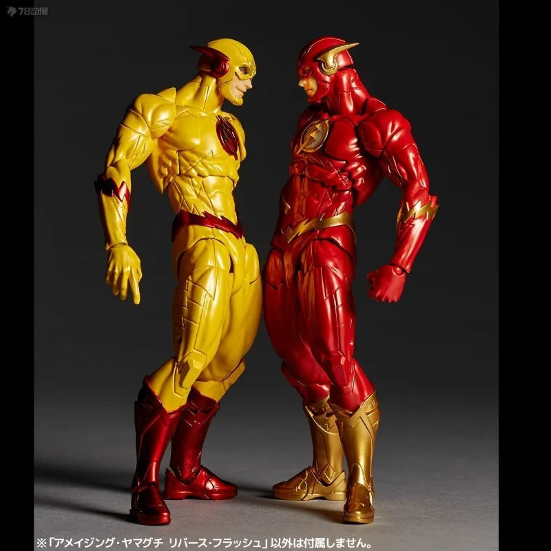 Kaiyodo Original AMAZING YAMAGUCHI Series Reverse Lightning\ The Flash  Action Figure Model Toys Movable Model Gifts for Boys