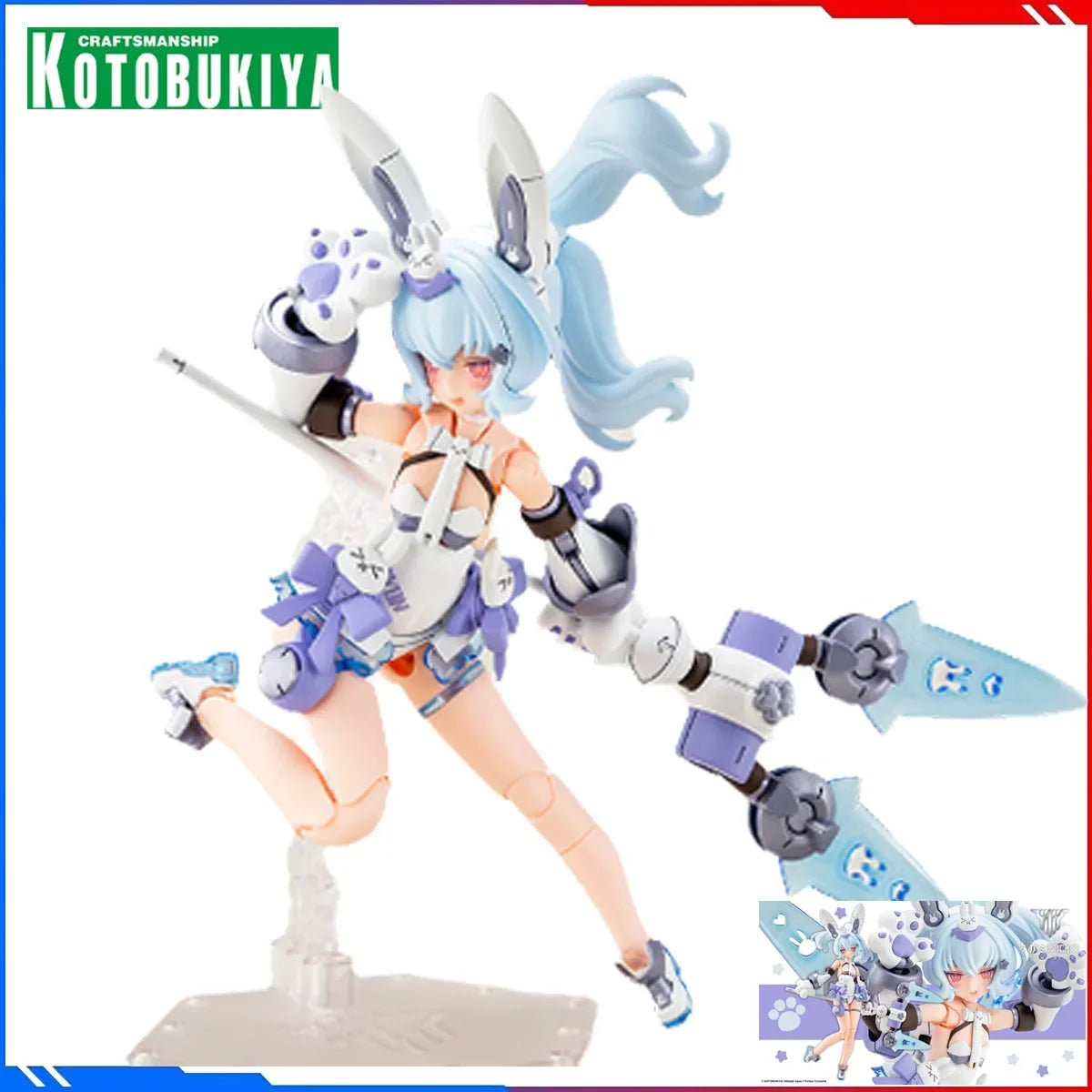 Genuine KOTOBUKIYA Anime Model Kits Megami dispositivo Toys PUNI MOFU Snow Rabbit 1/1 Action Figure Assembly Model Gift
