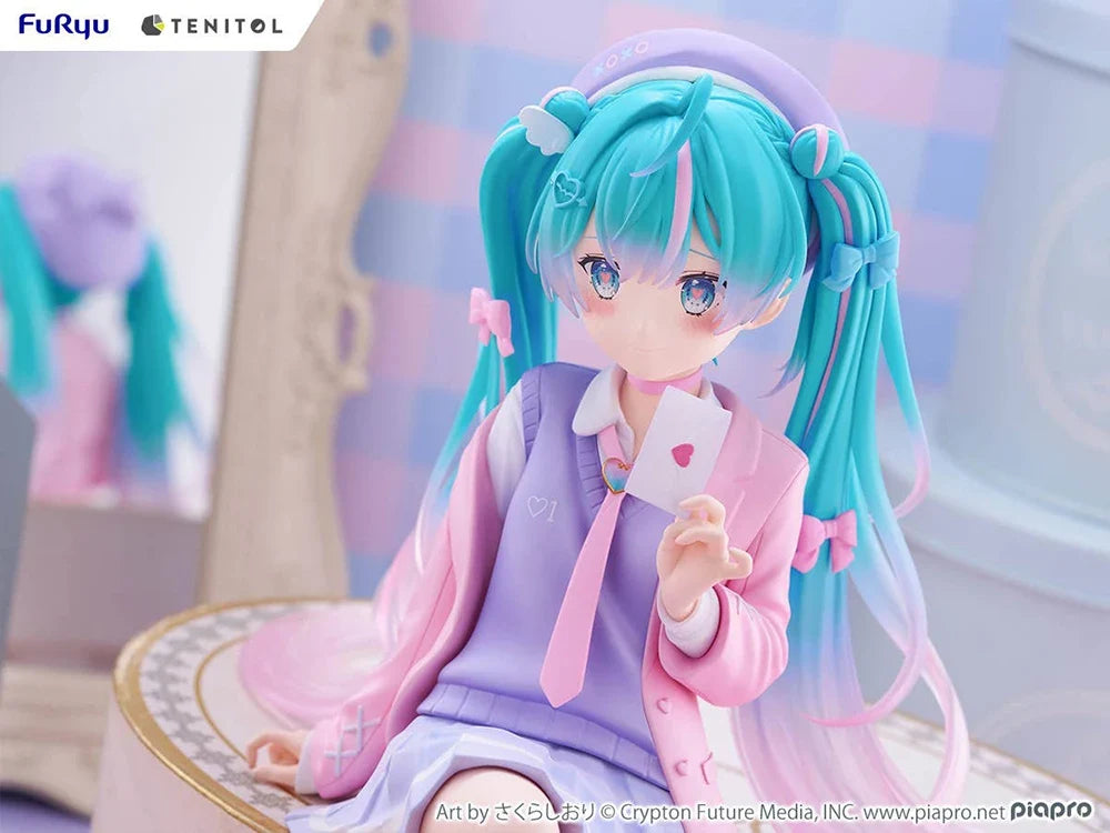 In Stock Original Furyu Tenitol Big Noodle Stopper Figure Hatsune Miku Blazer In Love Ver. 32Cm Big Miku Beauty Figures Gifts